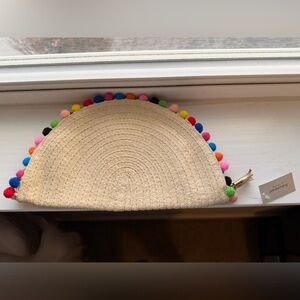 NWT Francesca’s Colorful Pom-Pom Wristlet